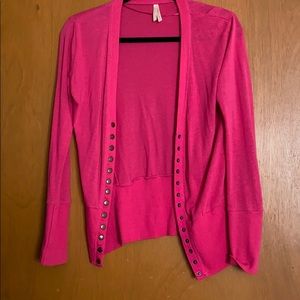 Pink cardigan